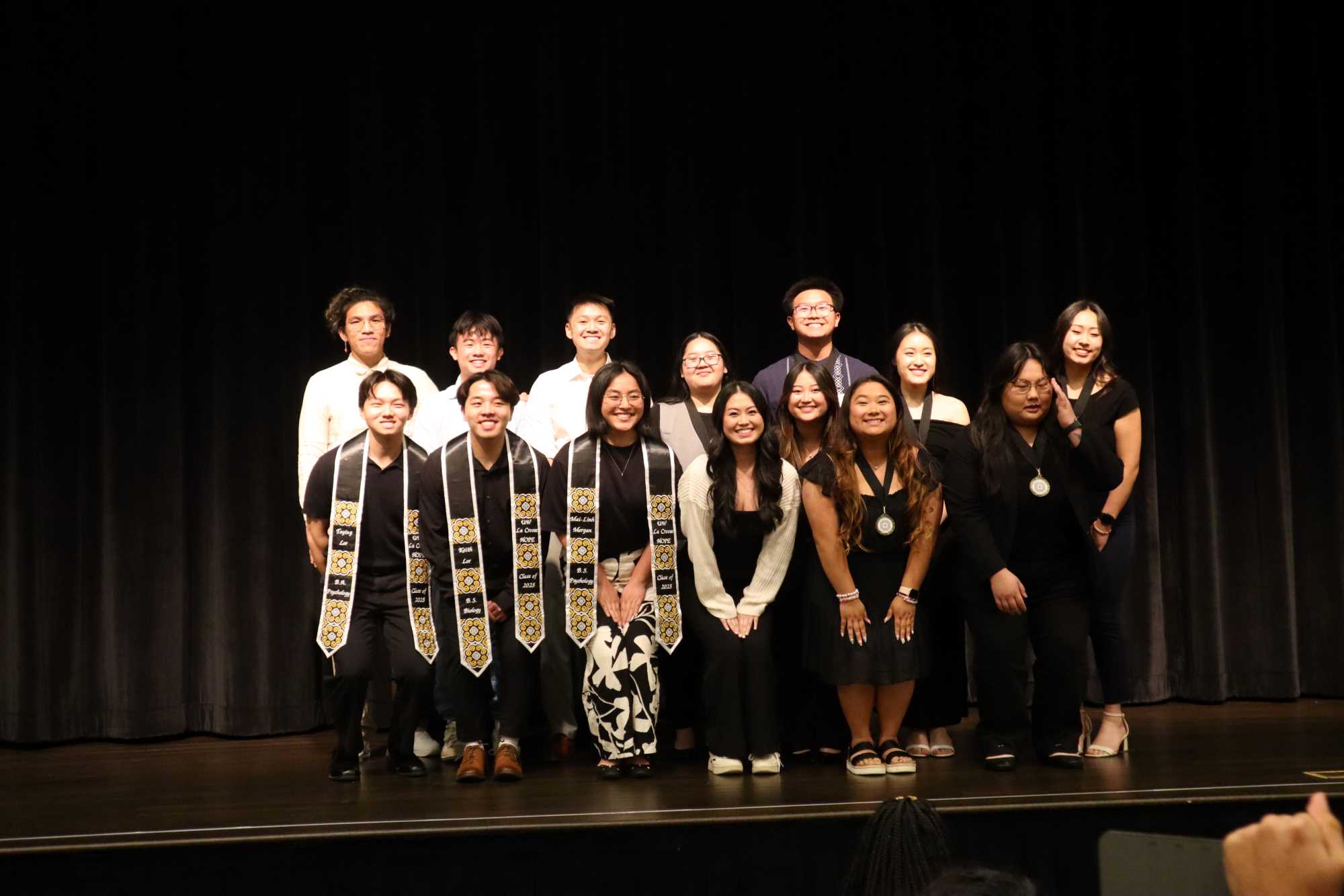 Hmong Organization Promoting Education (HOPE) executive leaders at the MSO banquet.