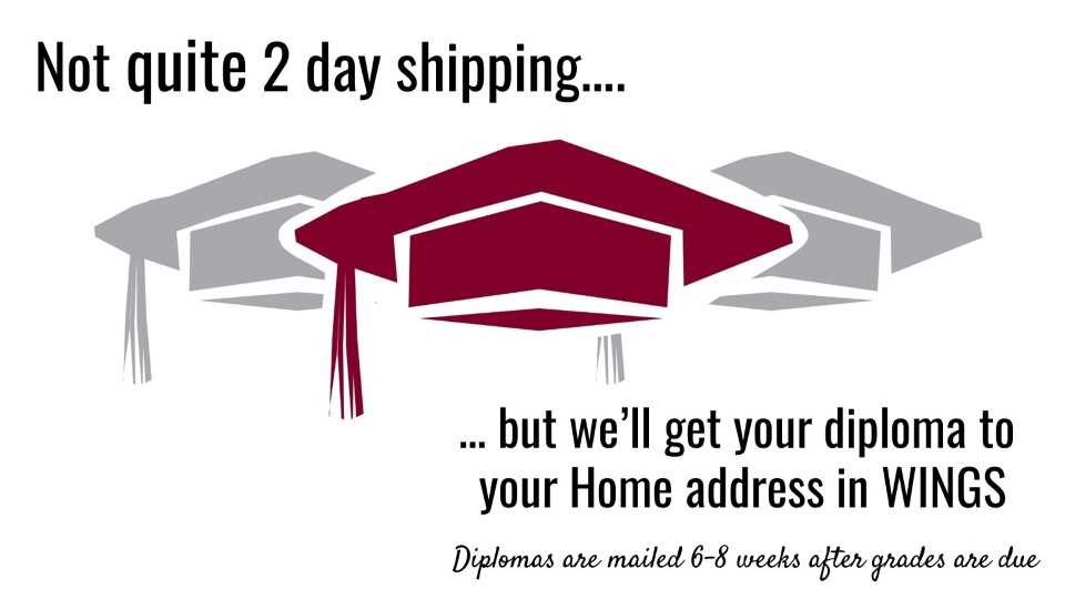 Diplomas mailing
